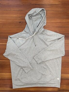 Vuori Halo Oversize Hoodie, Small, Pale Grey Heather